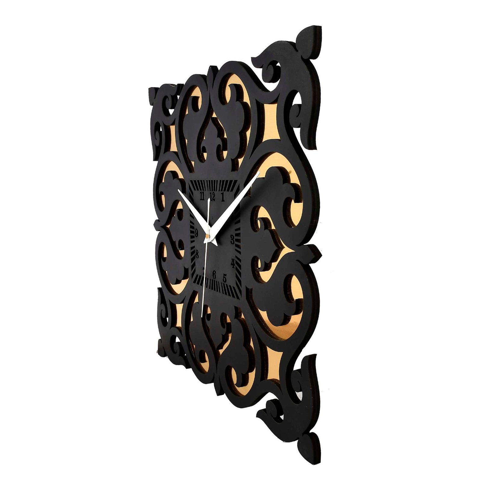 Wooden Silent Non-Ticking Wall Clock for Home Stylish Latest Designer Wall Clock for Home Living Room Bedroom Office Hall - Image 2